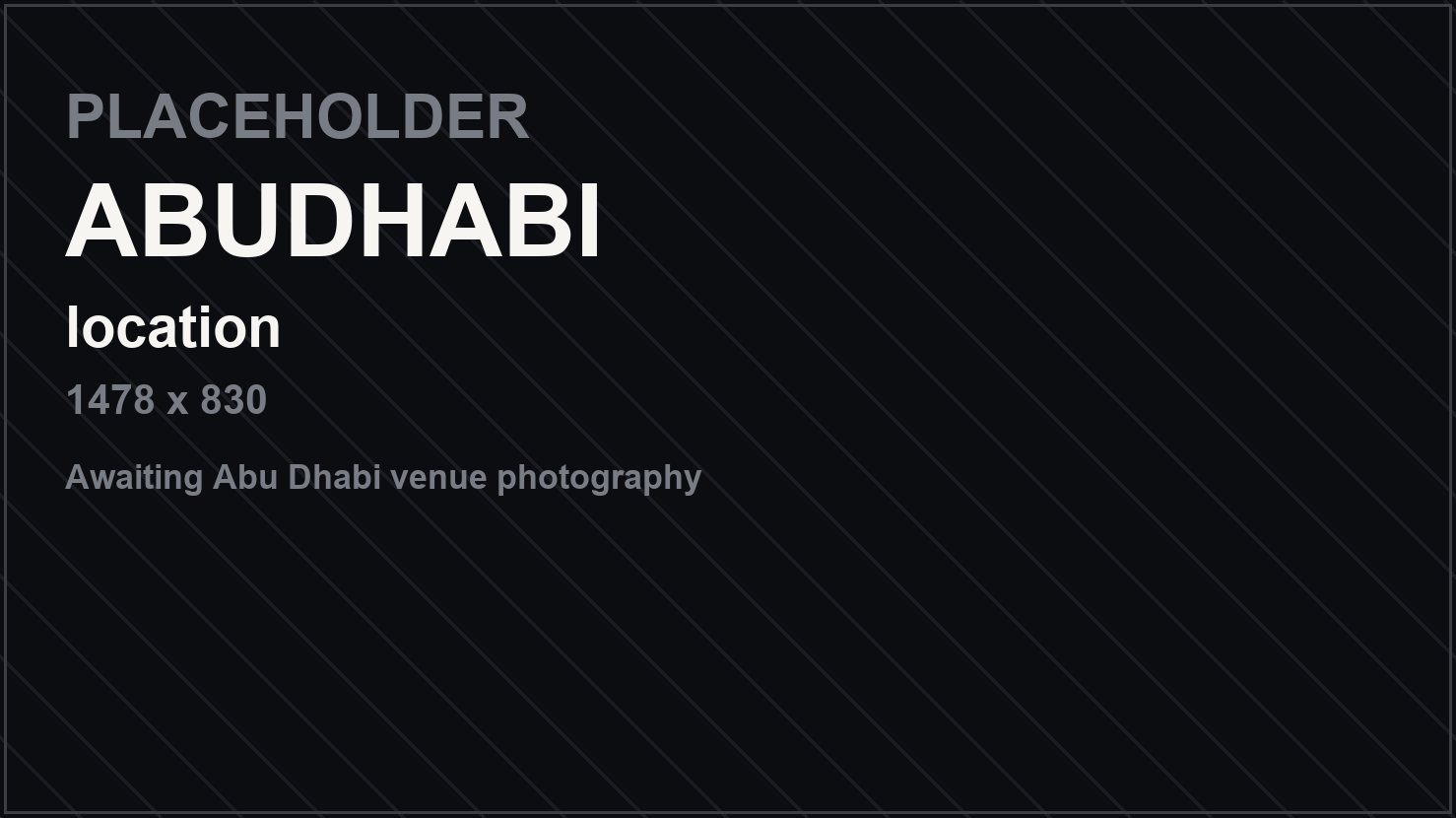 Placeholder image awaiting BESS Abu Dhabi venue photography