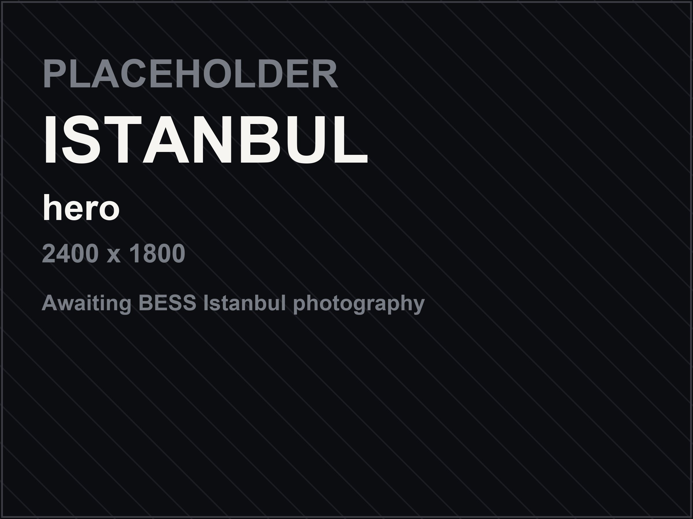 Placeholder image awaiting BESS Istanbul photography
